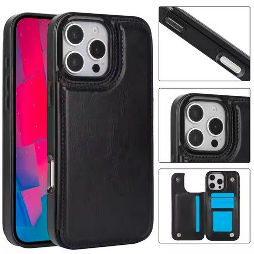 Apple Cover & Protezioni schermo: iPhone 16 Plus Leder Wallet Hülle Magnet Flip Case – Nuovo e nell'imballaggio originale da Basel venduto da discountshop