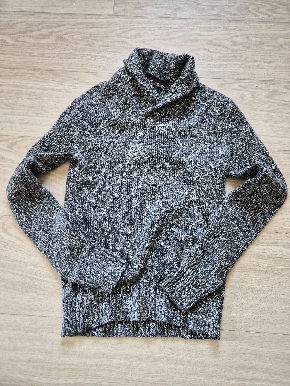 American Eagle Maglioni & Felpe: Pull American Eagle gris chiné col châle taille S/P – Usato da La Joux FR venduto da car_ck96