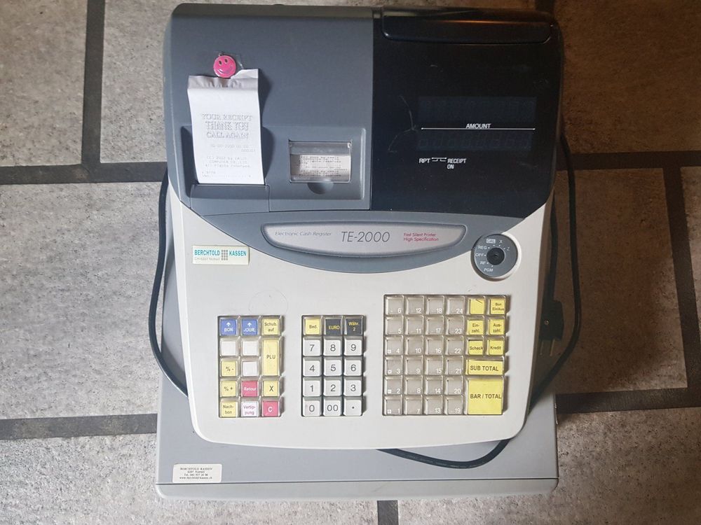 Casio te outlet 2000 cash register