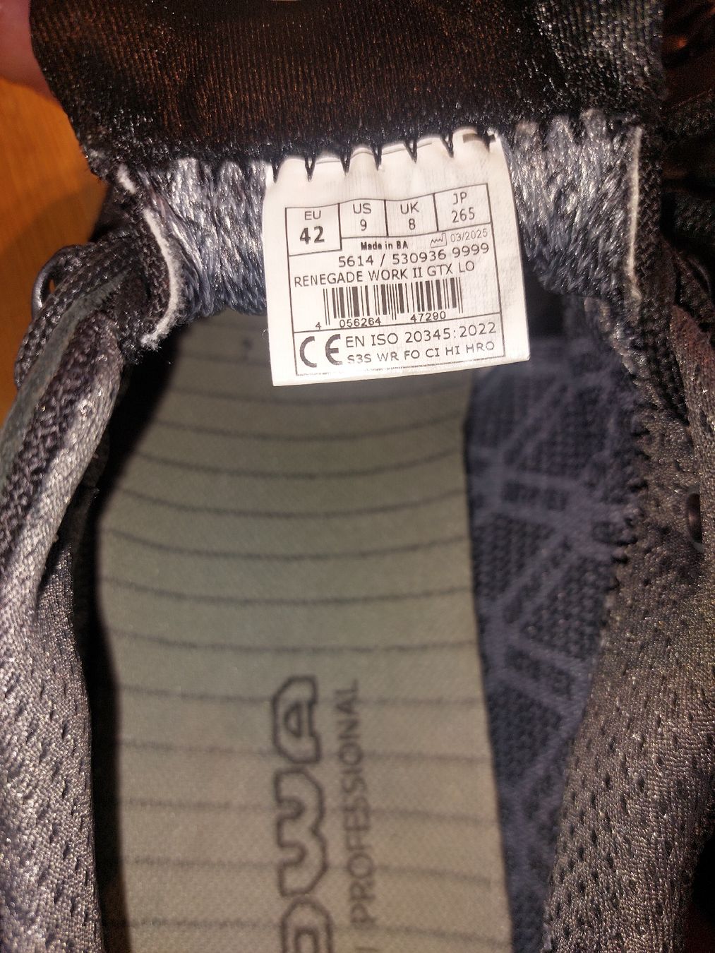 Lowa Herrenschuhe: Arbeitsschuhe LOWA Renegade Work Low S3 – Neu (gemäss Beschreibung) aus Doppleschwand von Schuetzenkoenig 2