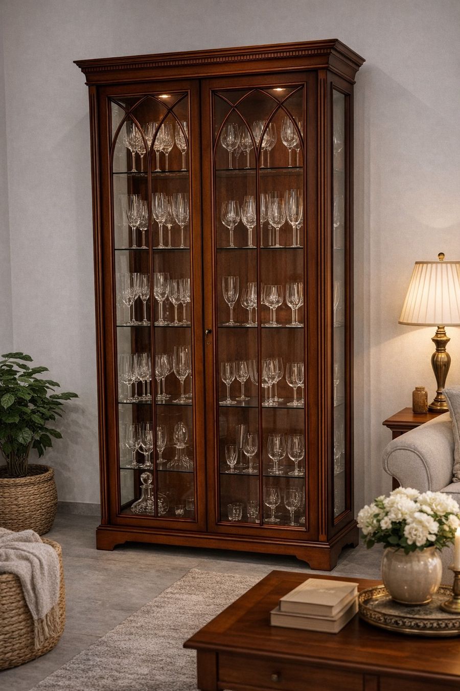 Vetrine: Vitrine Eibe Biedermeier Empire Stilmöbel England + Versand – Usato da Gemünden venduto da GEUENWALD 1