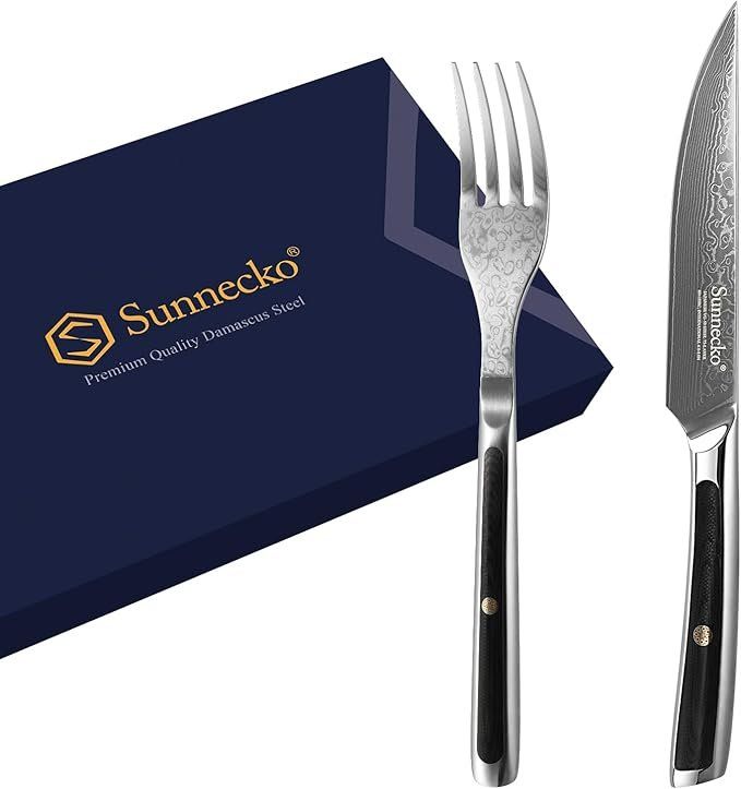 Bestecksets: Steakbesteck Set Steakmesser Set - 2pcs Damast Steakbesteck – Neu und originalverpackt aus Oberentfelden von sch_8bt6