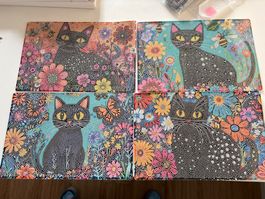 Diamond Paiting Tischset Katze 🐈‍⬛