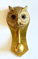 Vintage Messing Türklopfer HAUY POUIGOItaly Eule 70er Jahre