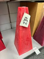 237 Posten Pyramide Raureif Kerze/n 140 x 140 x 370 (1Stk)