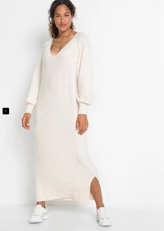 Lässiges Oversized Strickkleid in Grösse XL / 44/46