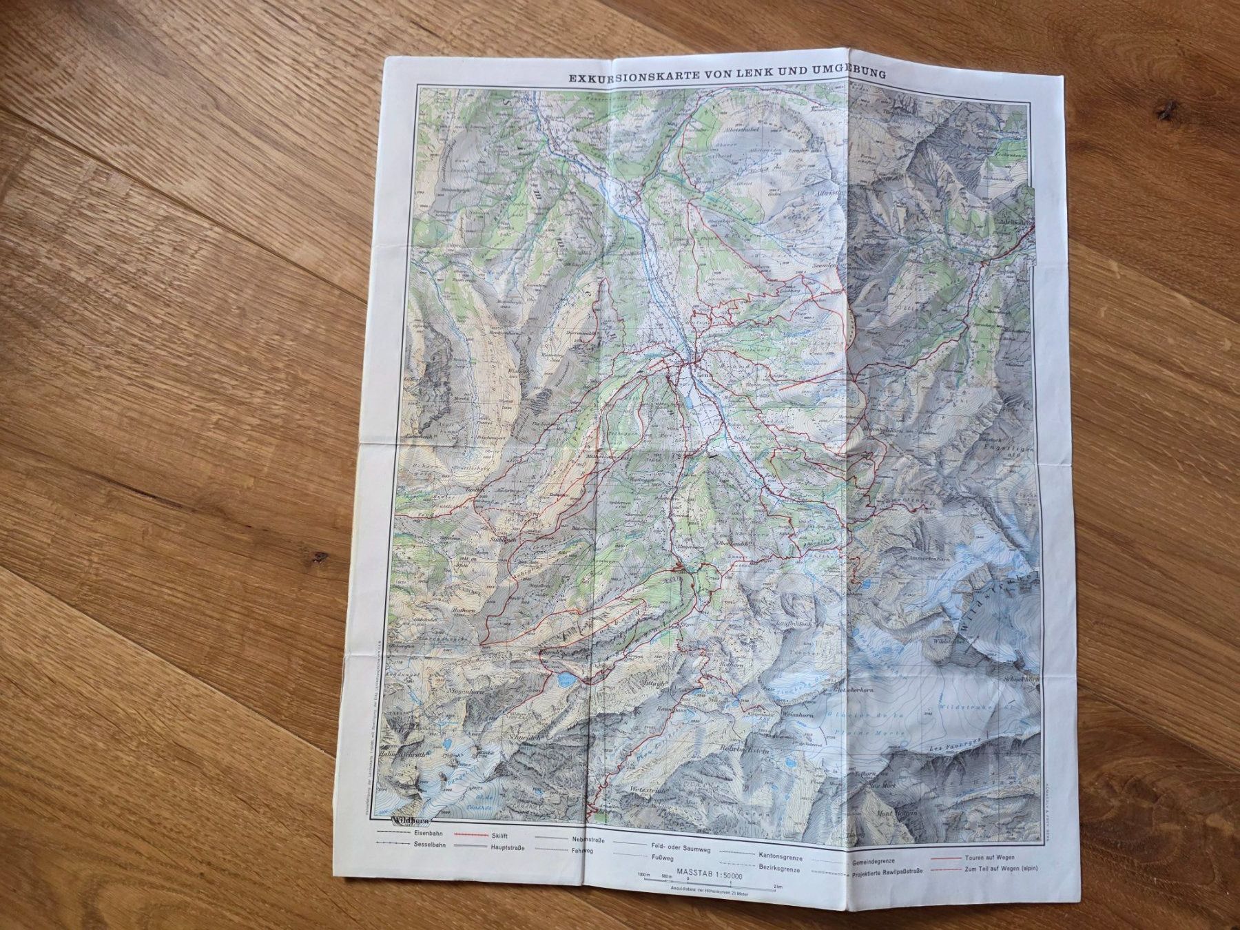 Cartine & Atlanti: Vintage Exkursionskarte Lenk 1965 – Usato da Walterswil BE venduto da Lonitti 6