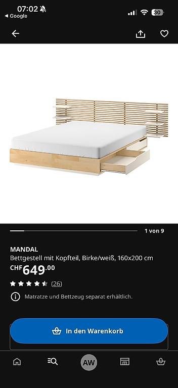 Ikea Letti: Ikea Bett – Usato da Romanshorn venduto da alice.w