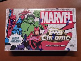 Topps Chrome Marvel 2024 Hobby Box – Factory Sealed! NEW!