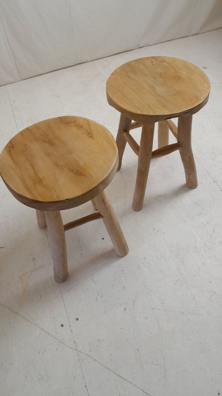 Sgabelli: Hocker Olivenholz 6-Set – Usato da Hittnau venduto da v-v-onlineverkauf 2