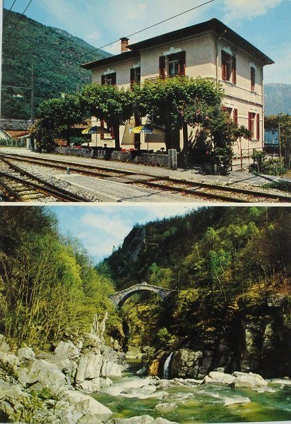 Cartoline postali: INTRAGNA Centovalli  - Ristorante Stazione – Nuovo (secondo la descrizione) da Jona venduto da philajona