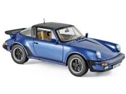 PORSCHE 911 TURBO TARGA 3.3 BLAU 1987 1:18 NOREV