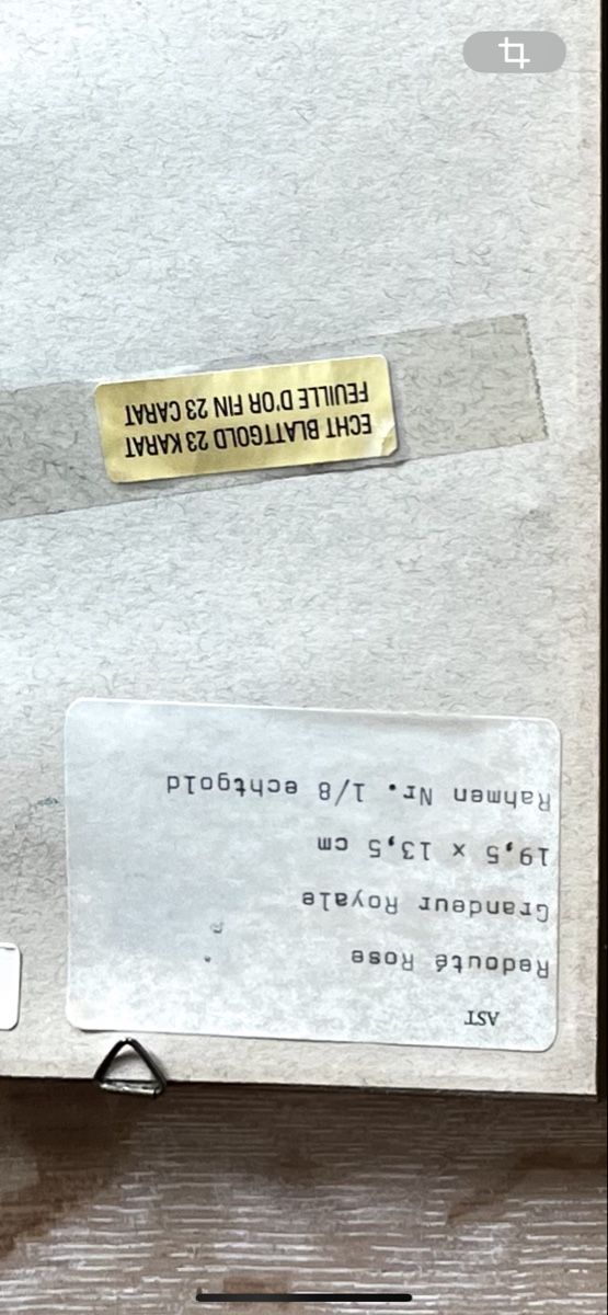 Poster & Bilder: 3 Goldrahmen 23 Karat Botanik Bilder – Neu (gemäss Beschreibung) aus Basel von thi0ja 2