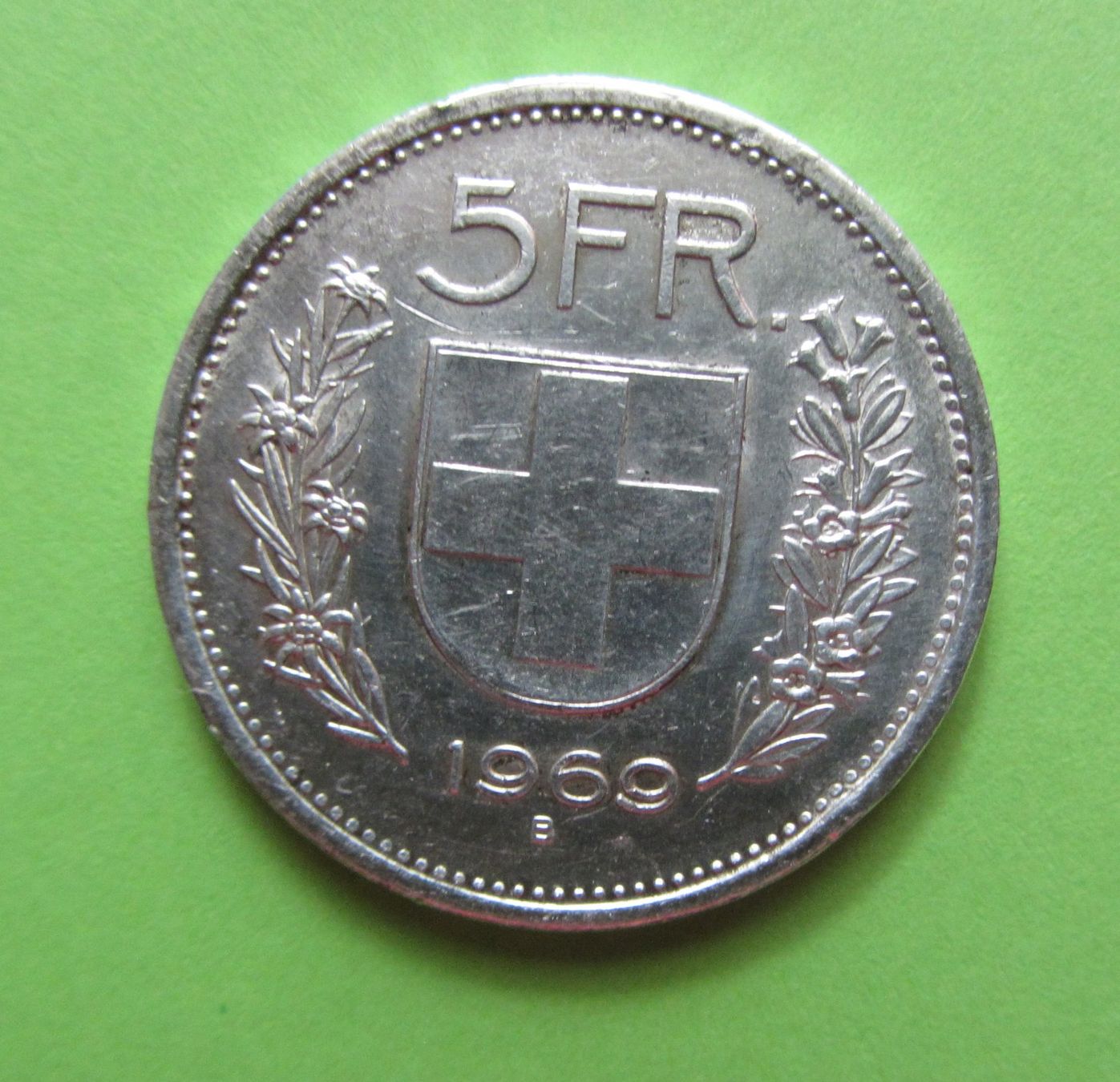 Tutti le monete: 5 Fr. Münze 1969 Silber – Usato da Malters venduto da Hausi88
