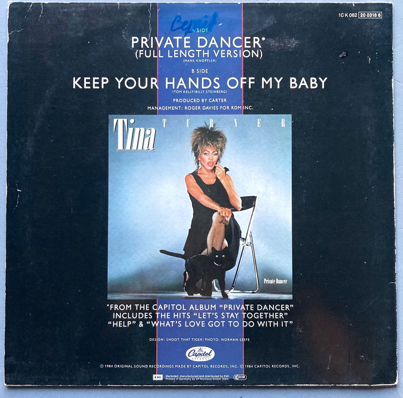 Schallplatten: TINA TURNER - PRIVATE DANCER (FULL LENGHT VERSION) – Gebraucht aus Poliez-Pittet von  1