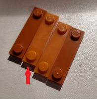 LEGO Miss-/Pre-Production 1x 41740  Plate, Modified 1 x 4