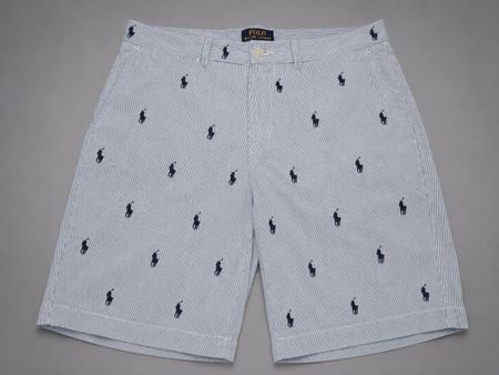 Short Polo Ralph Lauren Rayé & Motifs Poney - Taille 31