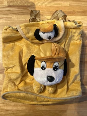 Kinderrucksack Stofftier Rucksack Hunde-Design, Gelb