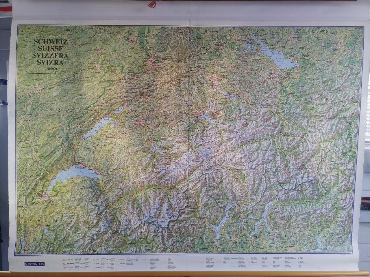 Cartoline: Leinwand, XL Rollkarten / Schulkarten – Usato da Bern venduto da TimonBimon 2