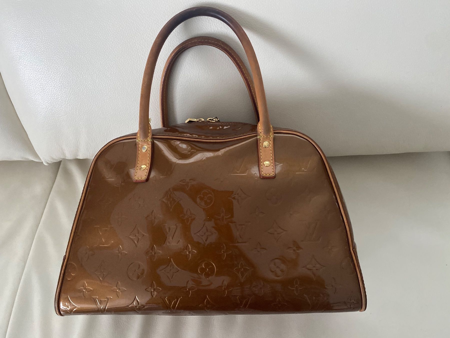 Louis Vuitton Borse: LOUIS VUITTON Tompkins Square Bronze Monogram Vernis, 36cm – Usato da Winkel venduto da ferrari2022