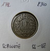 Schweiz / 1 Franken 1940, ss-vz