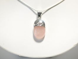 Pendentif / Anhänger - Quartz Rose  / Echter Rosenquarz