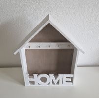 Weisses Schlüsselbrett im "Home"-Design - Top Zustand!