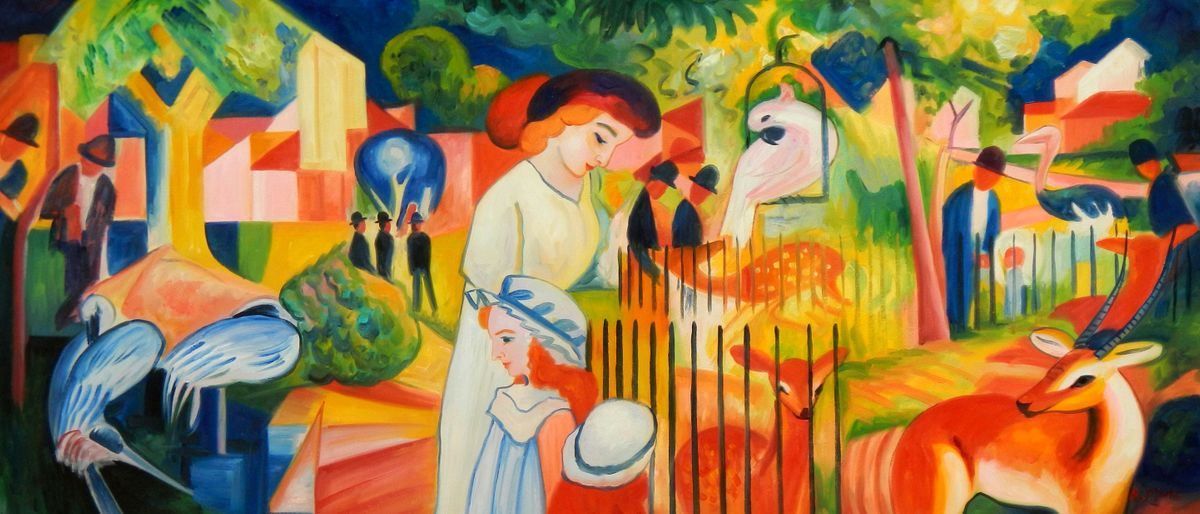 Riproduzioni & Creazioni: August Macke Zoologischer Garten – Nuovo (secondo la descrizione) da Larnaca venduto da KunstDepot24