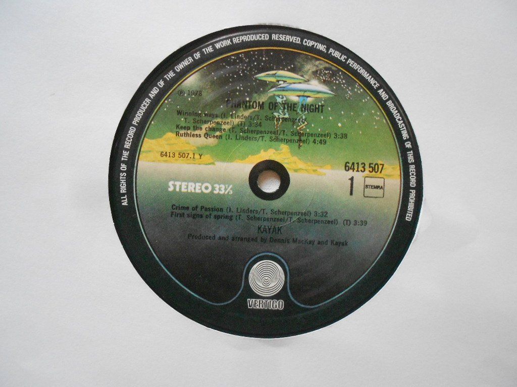 Schallplatten: KAYAK  -  PHANTOM OF THE NIGHT – Gebraucht aus Bex von Giorgiob 4