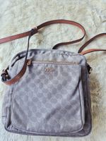 JOOP TASCHE BAG LEDER CANVAS UMHÄNGETASCHE BAG TOP ZU MANTEL
