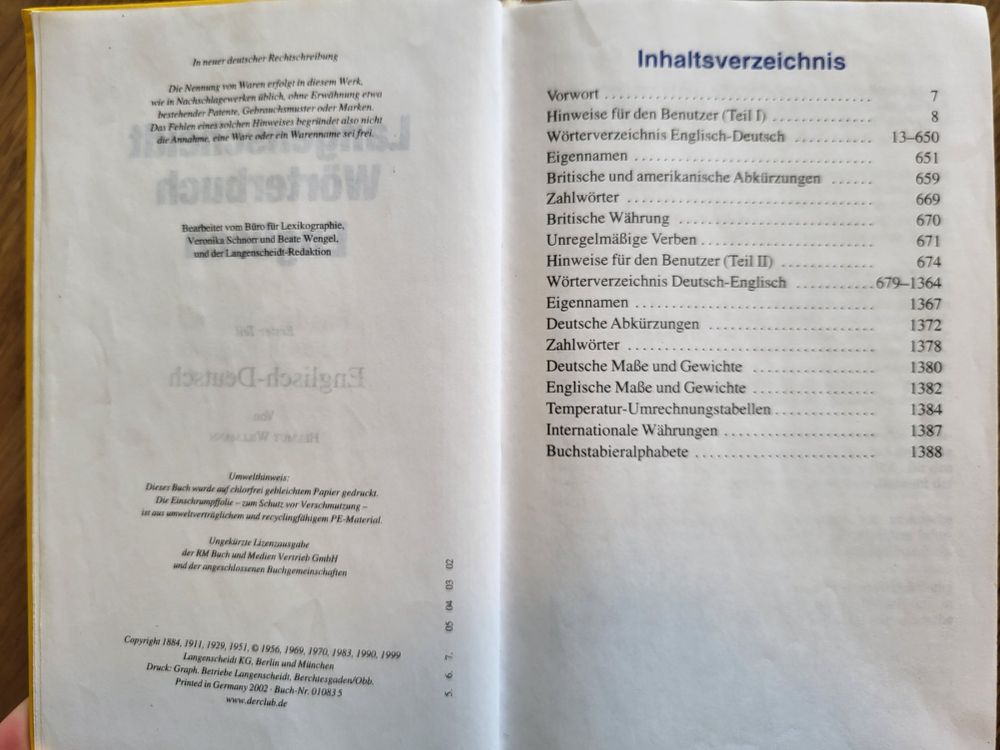 Livres: Langenscheidt Wörterbuch Englisch-Deutsch – D'occasion à Wetzikon ZH par Babzee4 3