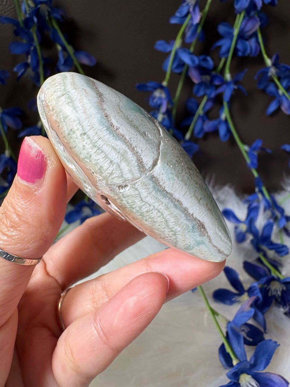 Pietre preziose: Blauer Aragonit – Nuovo (secondo la descrizione) da Neuheim venduto da m.hald 6