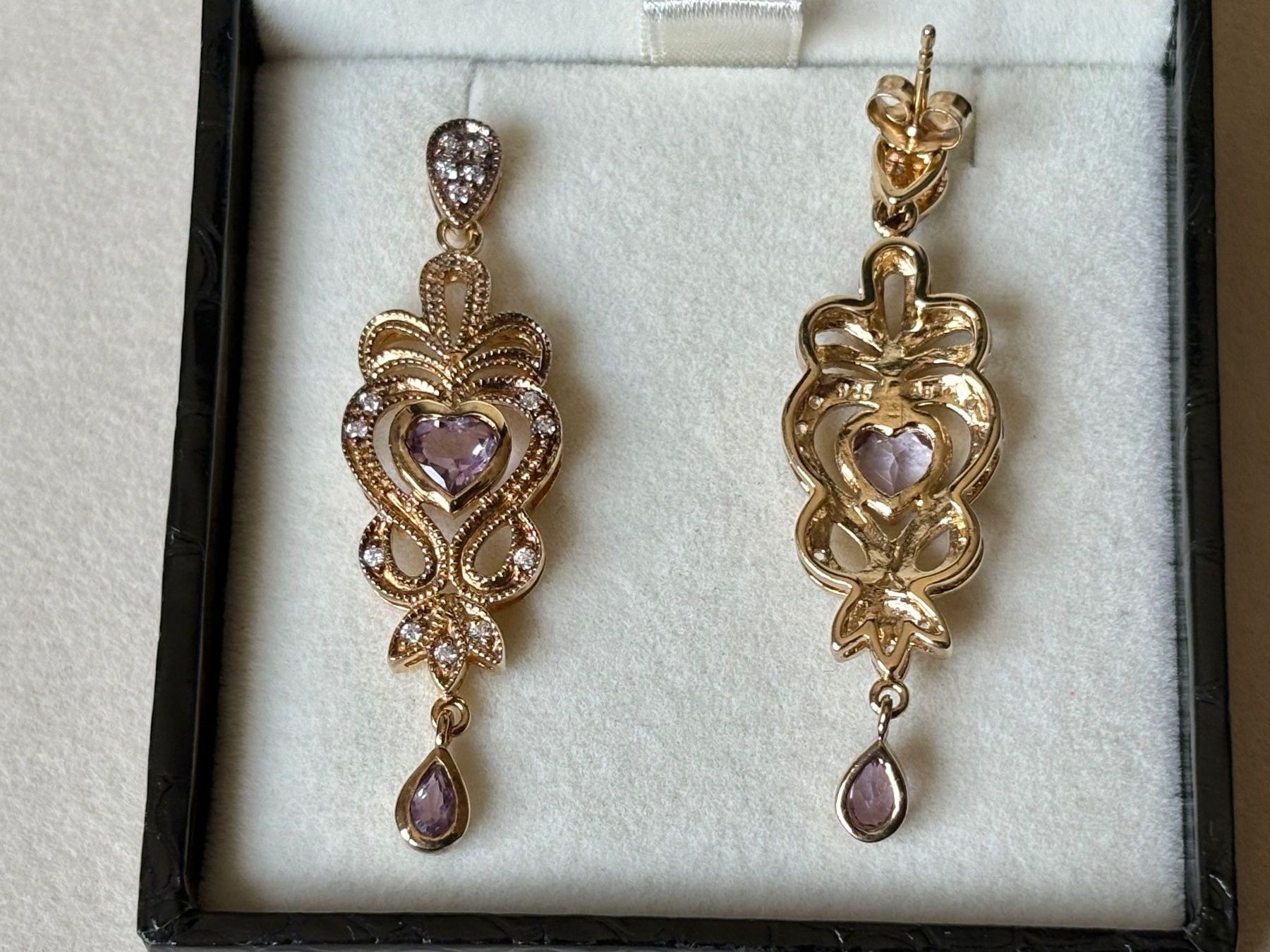 Orecchini pendenti & Orecchini a lobo: Amethyst Ohrringe, Silber vergoldet – Nuovo (secondo la descrizione) da Brugg AG venduto da lau_9rvy 1