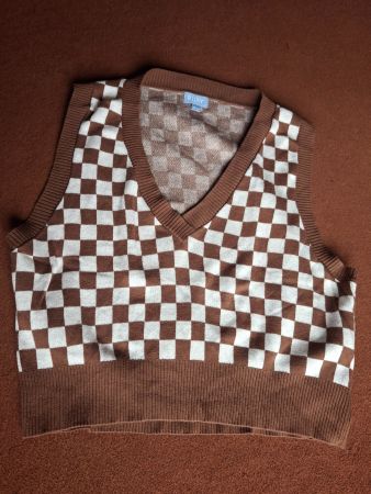 Débardeur - pull sans manche col en V taille XS marque Ruby
