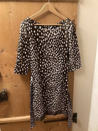 Braun gepunktetes Kleid Gr.L
