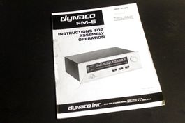 Original Bauanleitung: DYNACO FM 5 inkl. grossem Schaltplan