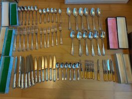 Versilbertes Besteckset, 66 Stk, Marke VDN Schwerte