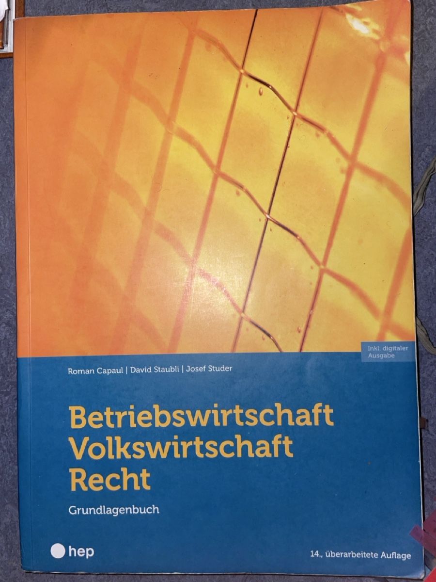 Livres: Wirtschaft & Recht Bücher für BM – D'occasion à Münchenbuchsee par riz_7xxw