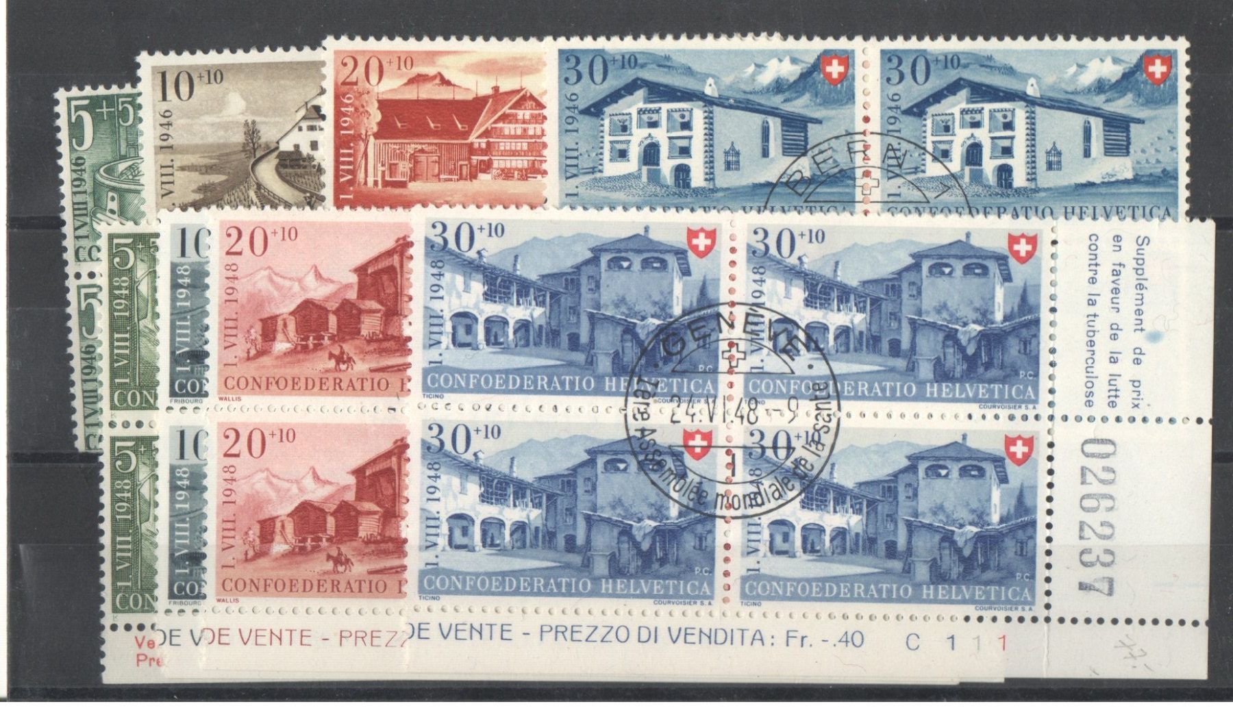 Tutti i francobolli: Pro Patria – Usato da Echichens venduto da Topfila
