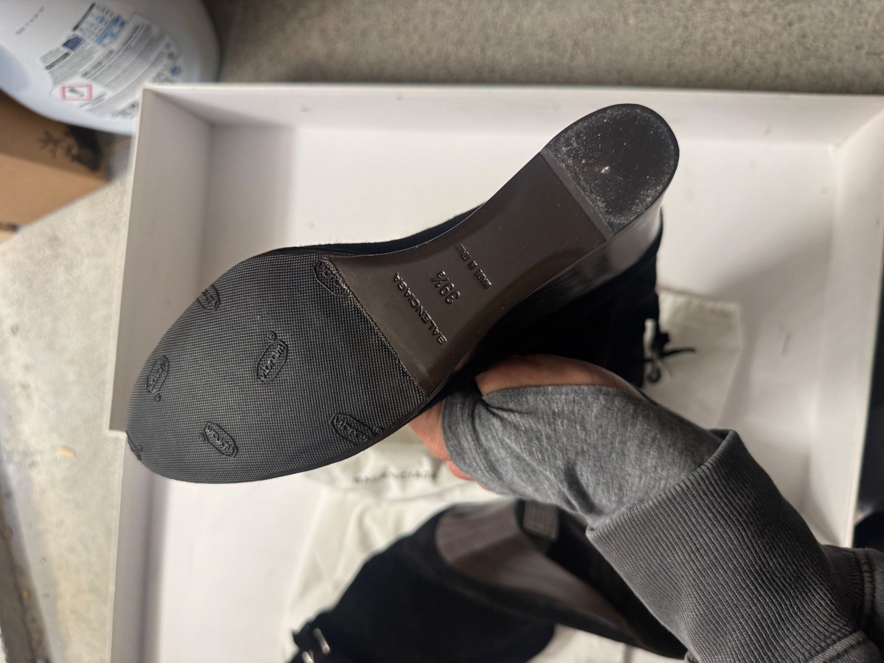 Balenciaga Scarpe da donna: Balenciaga Suede Wedge Boots – Nuovo (secondo la descrizione) da Zürich venduto da zurichwest 5