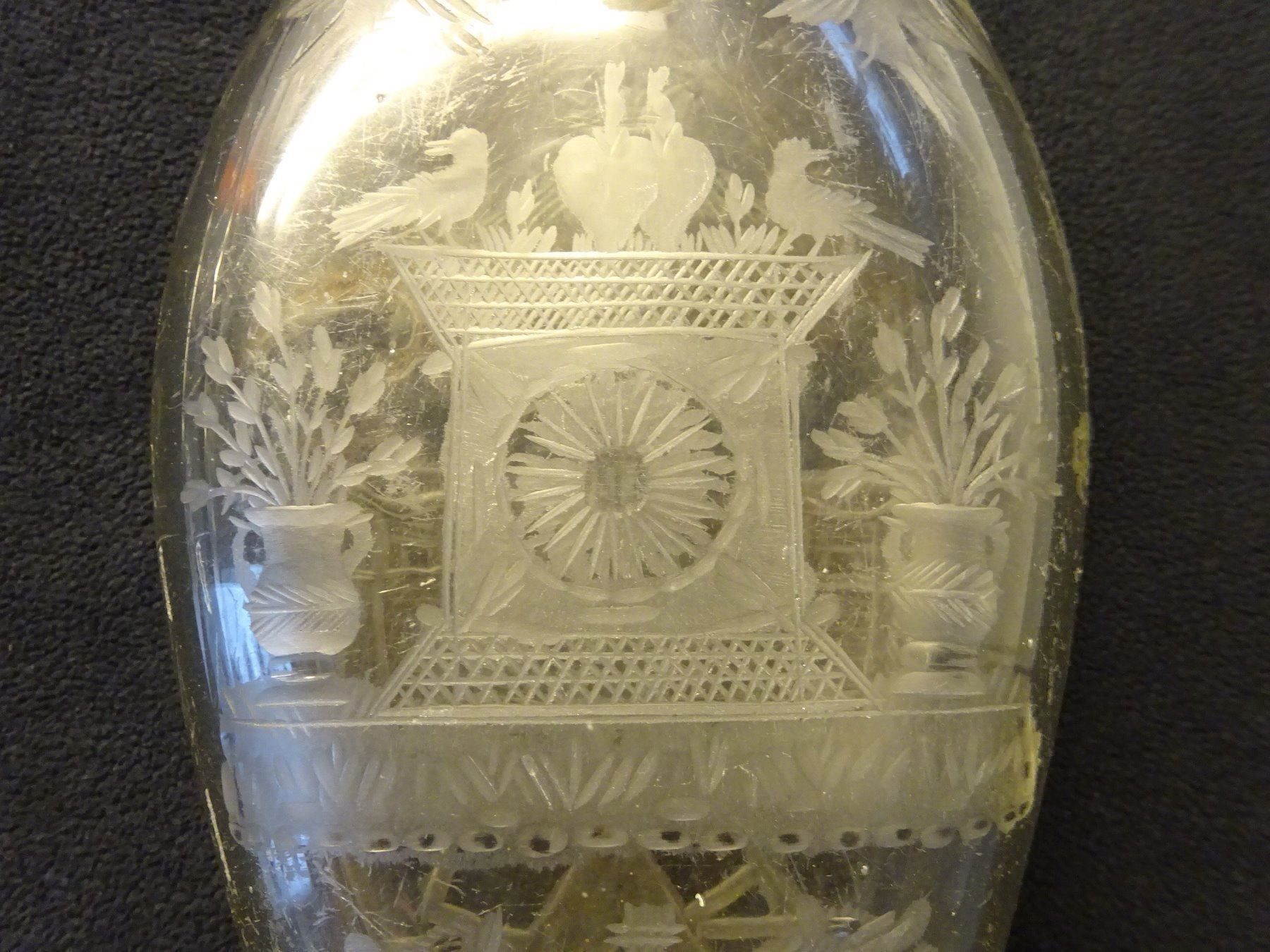 Flaschen: Taufflasche Glasmacherzunft Weissglas – Gebraucht aus Esslingen von eintagammeer 7