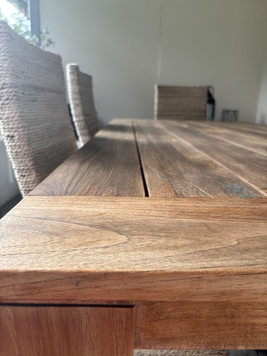 Tische: Teck Garden Dining Table for 8, 2 benches & 4 C – Gebraucht aus Zollikon von Valentina 3
