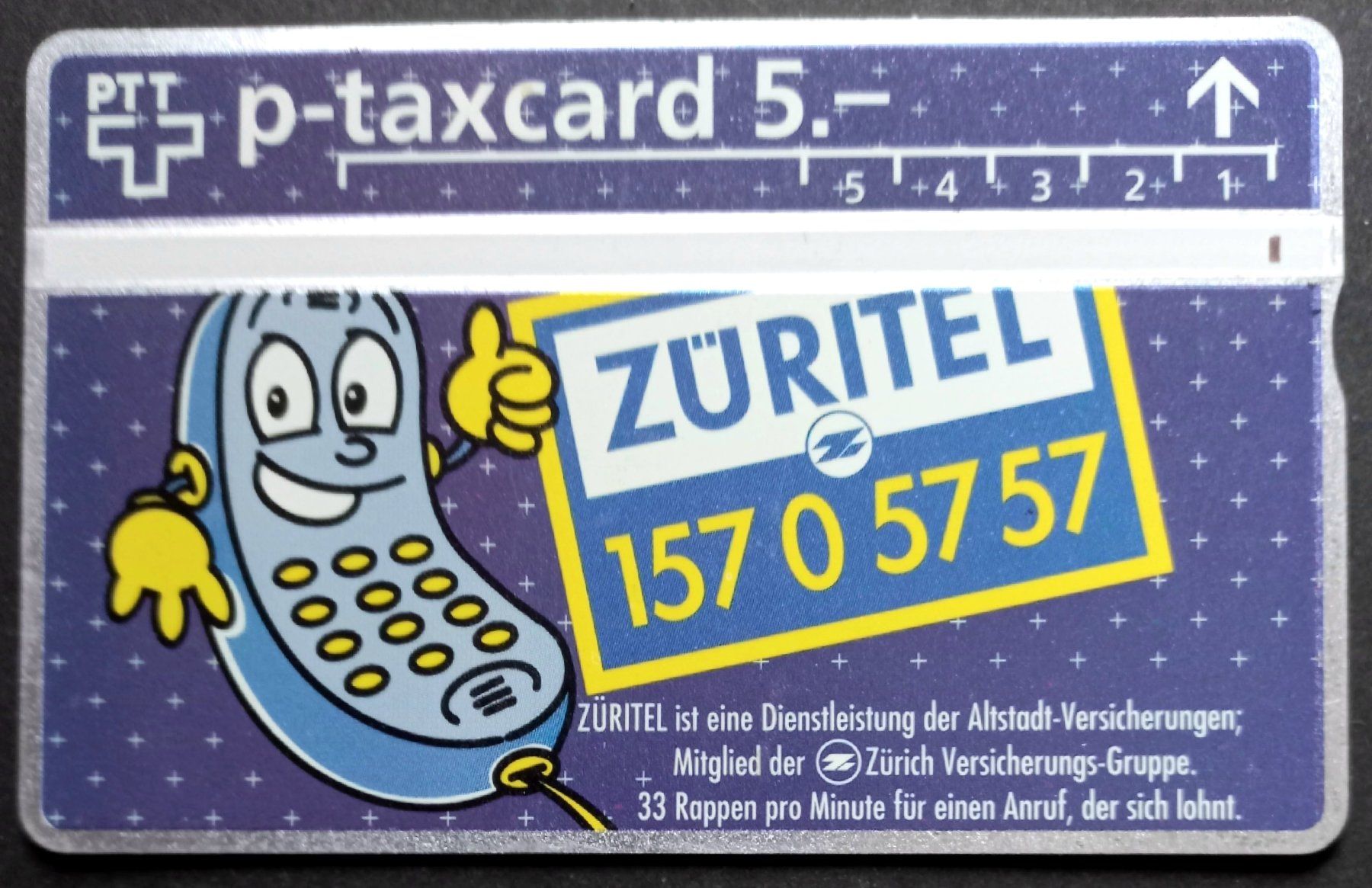 Swisscom Schede telefoniche: Taxcard - ZüriTel - CH – Usato da Niederuzwil venduto da lubimaja