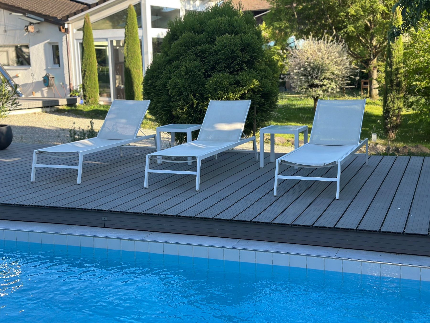 Sedie a sdraio: Garten Liegen inklusive Tische – Usato da Siegershausen venduto da Nanotop 4