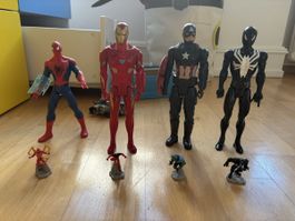  Vier Marvel Figuren