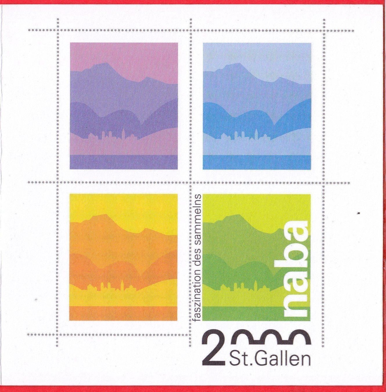 Tutti i francobolli: 2000 Naba  St.Gallen Postfolder Geschenk gestempelt. – Nuovo (secondo la descrizione) da Adliswil venduto da Aenti 1