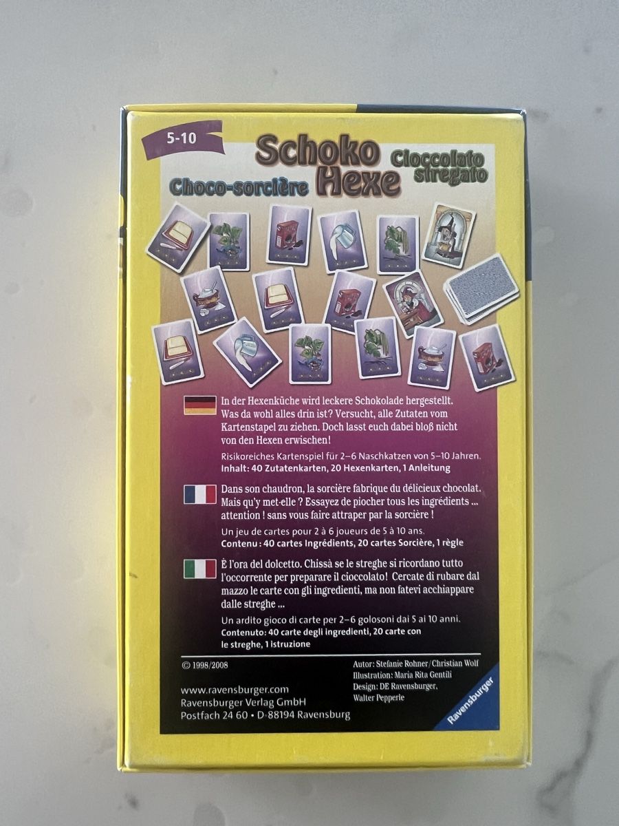 Ravensburger Spiele: Jeu de cartes Schoko Hexe Ravensburger – Neu (gemäss Beschreibung) aus Zug von ama_fgg6 1