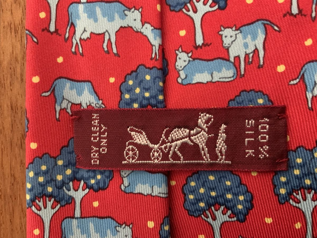 Hermès Krawatten: Krawatte Hermès 100% Seide Motiv  – Neu (gemäss Beschreibung) aus Olten von nachTagetes 1