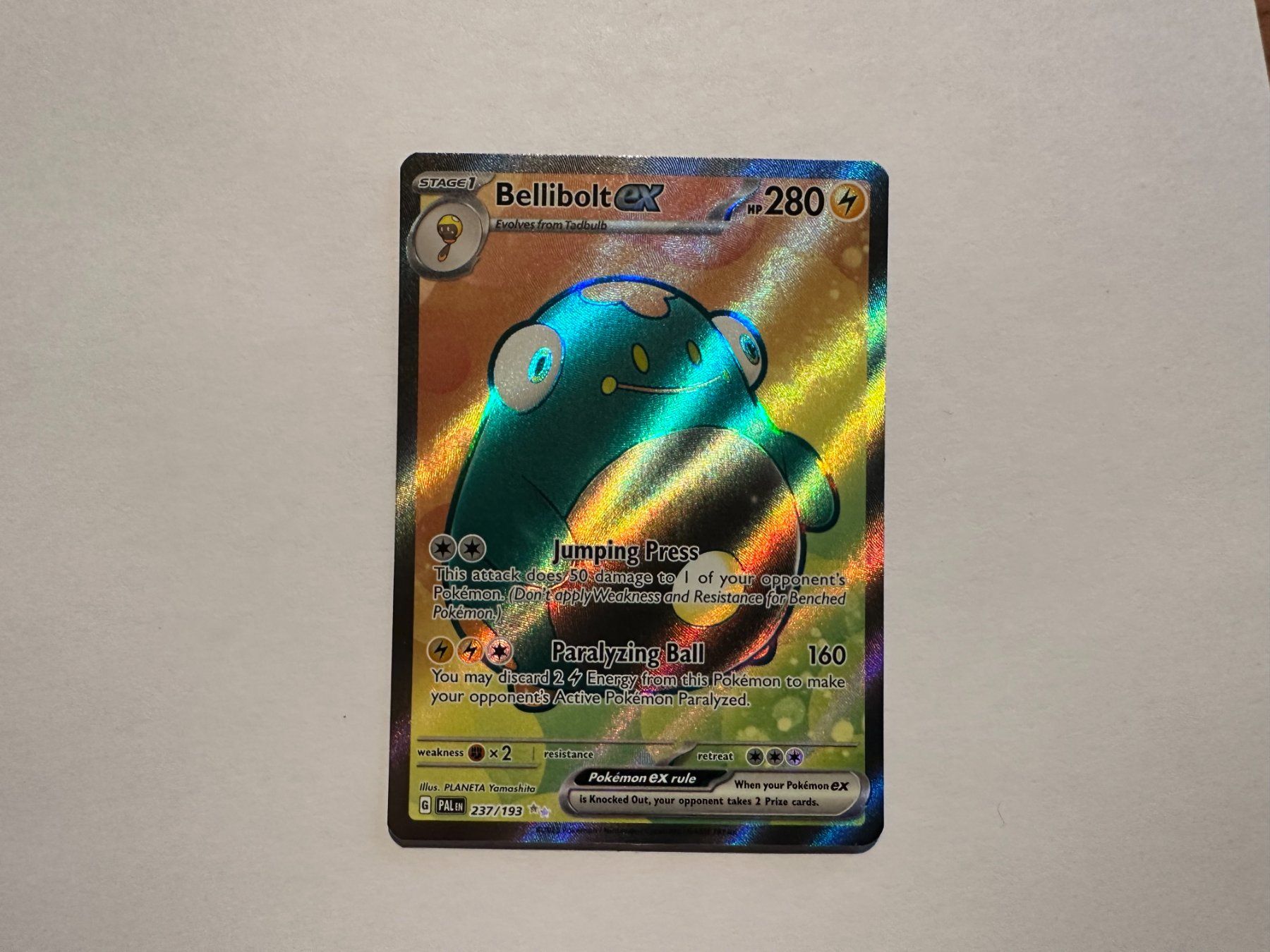 Pokémon Carte collezionabili: Bellibolt ex Fullart Paldea Evolved EN – Nuovo (secondo la descrizione) da Hagendorn venduto da Pokecollectorch 1