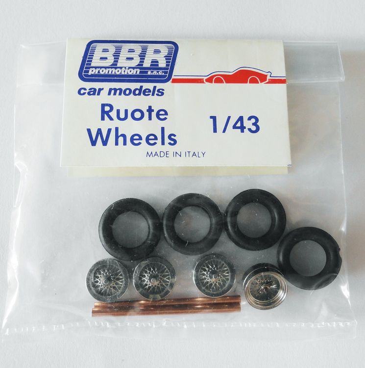 BBR Car Models R 9 Ruote Räder Wheels Set 1:43 (Neu und ...
